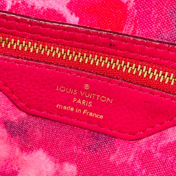 Louis Vuitton Monogram canvas pink Monogram Ikat Flower Neverfull MM - Picture 8 of 11